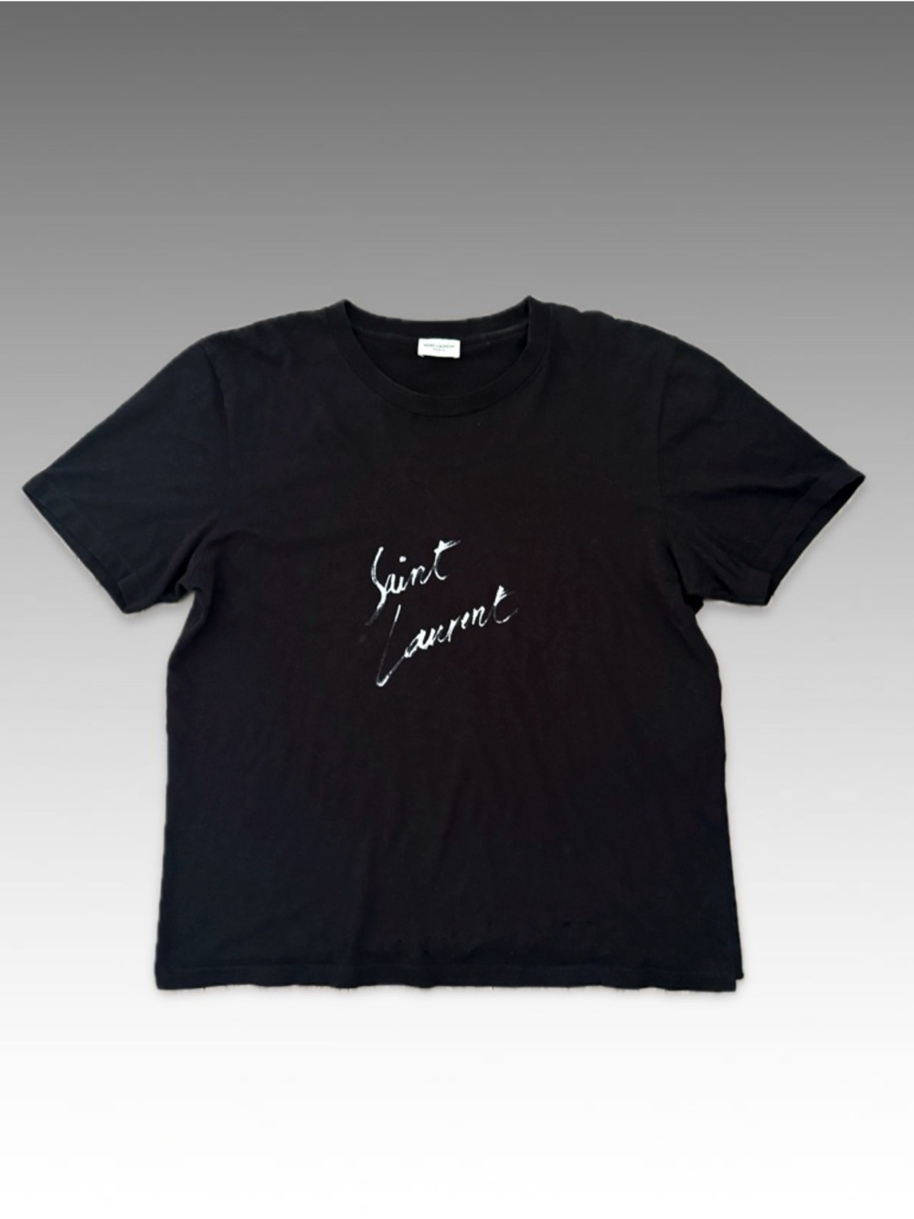 Saint Laurent Men’s Signature Logo T-Shirt (Size M)